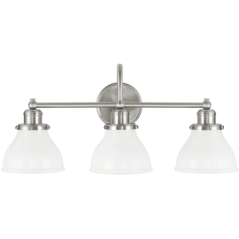 Felix 3 Light 24 inch Brushed Nickel Vanity Light Wall Light