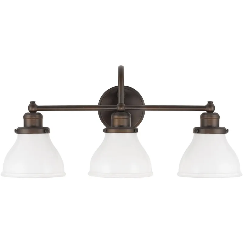 Felix 3 Light 24 inch Burnished Bronze Vanity Light Wall Light