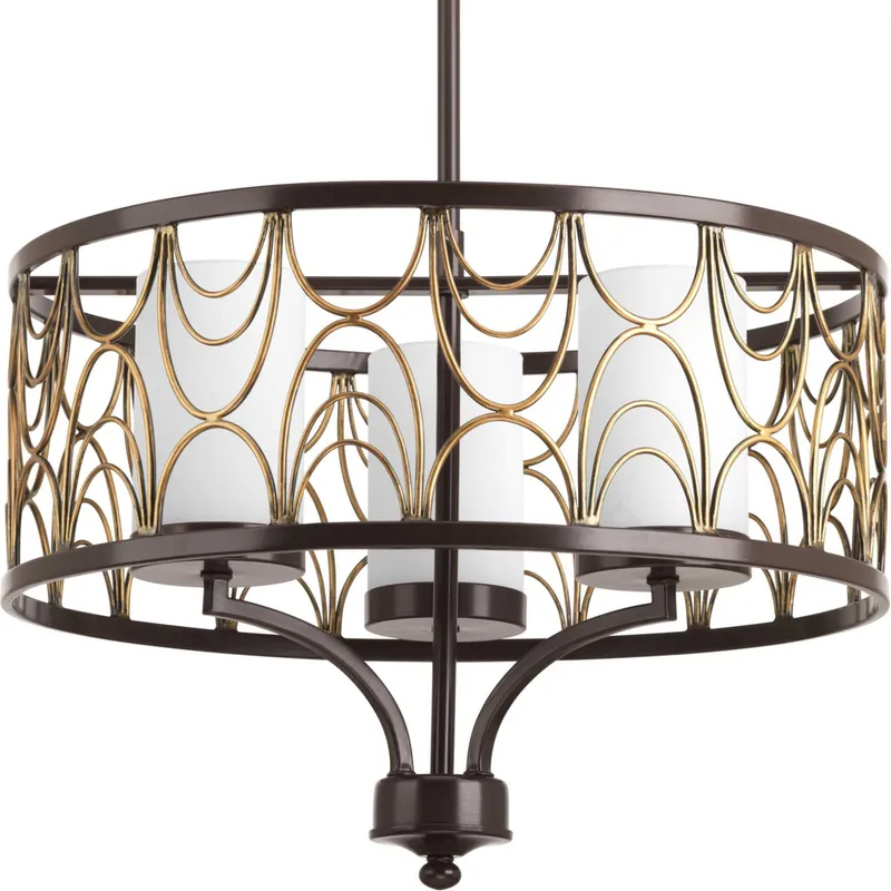 Adalbert 3 Light 18 inch Antique Bronze Chandelier Ceiling Light