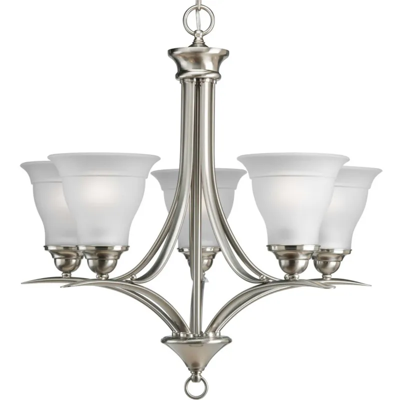 Nerissa 5 Light 23 inch Brushed Nickel Chandelier Ceiling Light