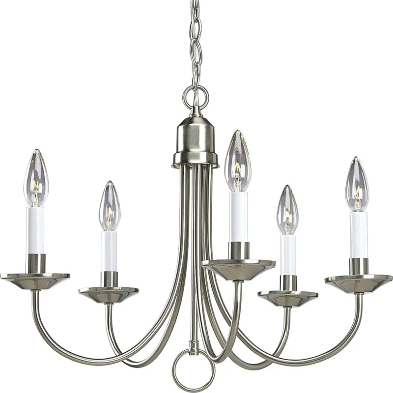 Kipling 5 Light 21 inch Brushed Nickel Chandelier Ceiling Light