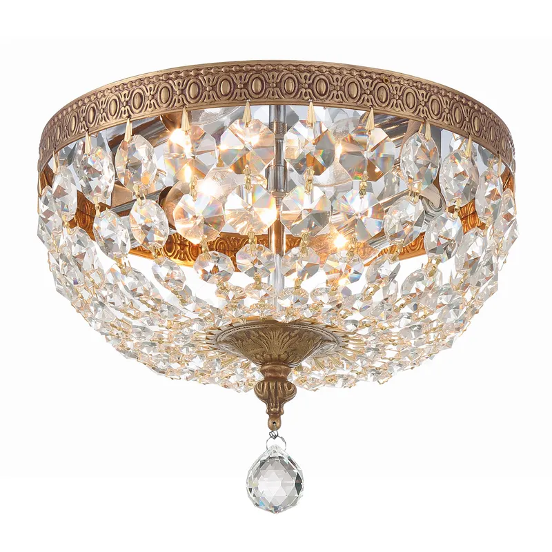 Rawson 2 Light 10 inch Brass Ceiling Mount Ceiling Light
