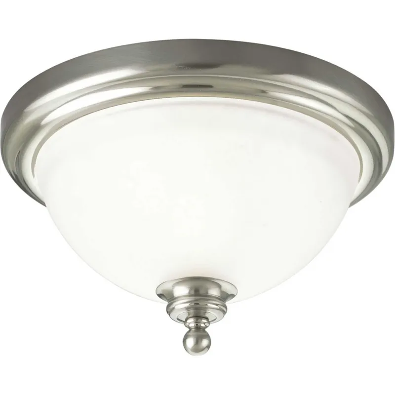 Beacher 1 Light 12 inch Brushed Nickel Flush Mount Ceiling Light