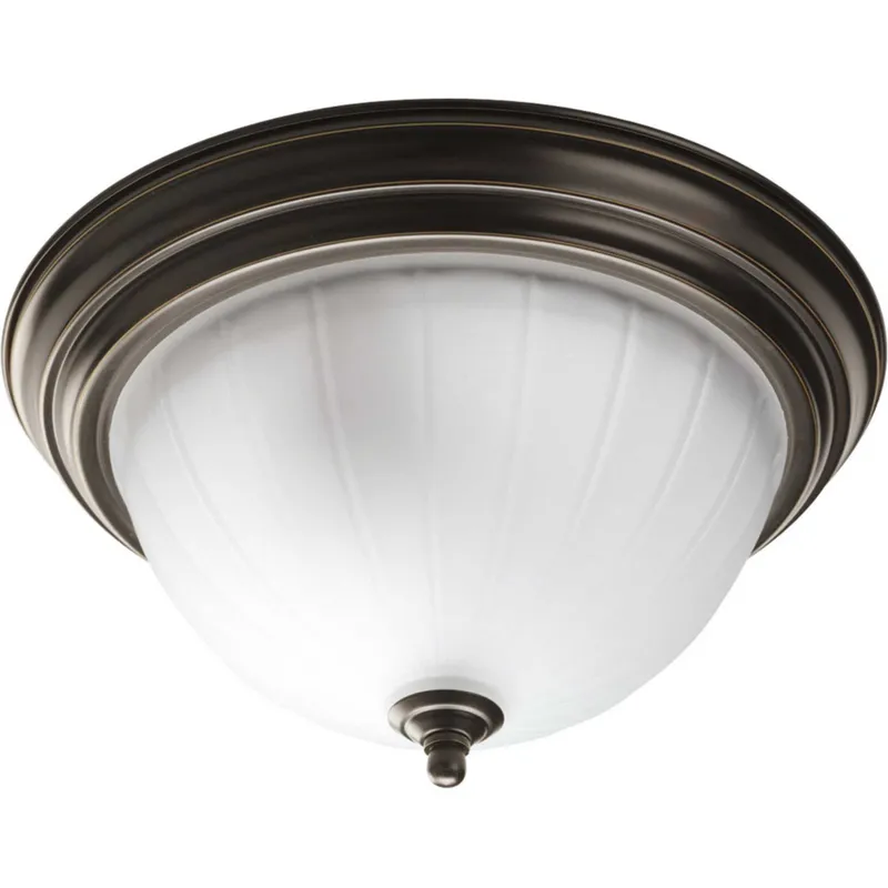Skeet 2 Light 13.25 inch Antique Bronze Flush Mount Ceiling Light