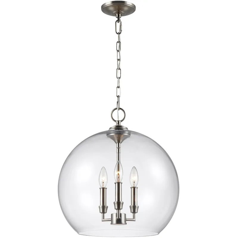 Konstance 3 Light 16 inch Satin Nickel Pendant Ceiling Light