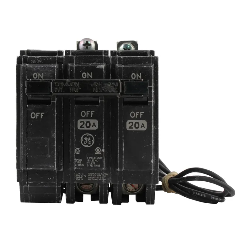 Breaker, 50A, 2P, 120/240VAC, 10 kAIC, Bolt-On, Shunt Trip 120VAC