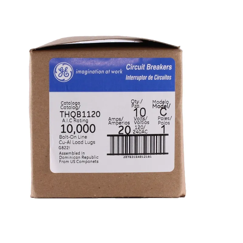 Breaker, 20A, 1P, 120/240V, Q-Line Series, 10 kAIC, Bolt-On