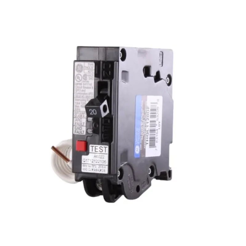 Breaker, 20A, 1P, 120VAC, 10kAIC, AFCI/GFCI, Dual Function, Plug-On