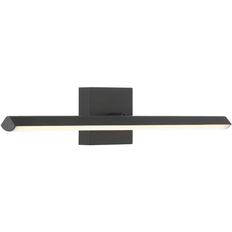 Float 1 Light 18.25 inch Matte Black Bath Vanity Light Wall Light