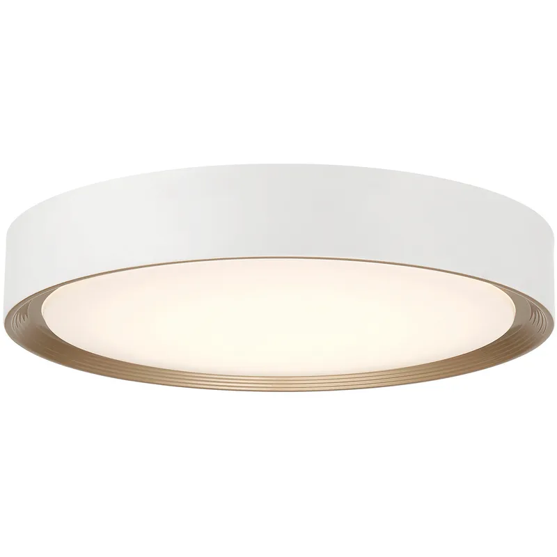 Malaga LED 23.75 inch Matte White and White Flush Mount Ceiling Light
