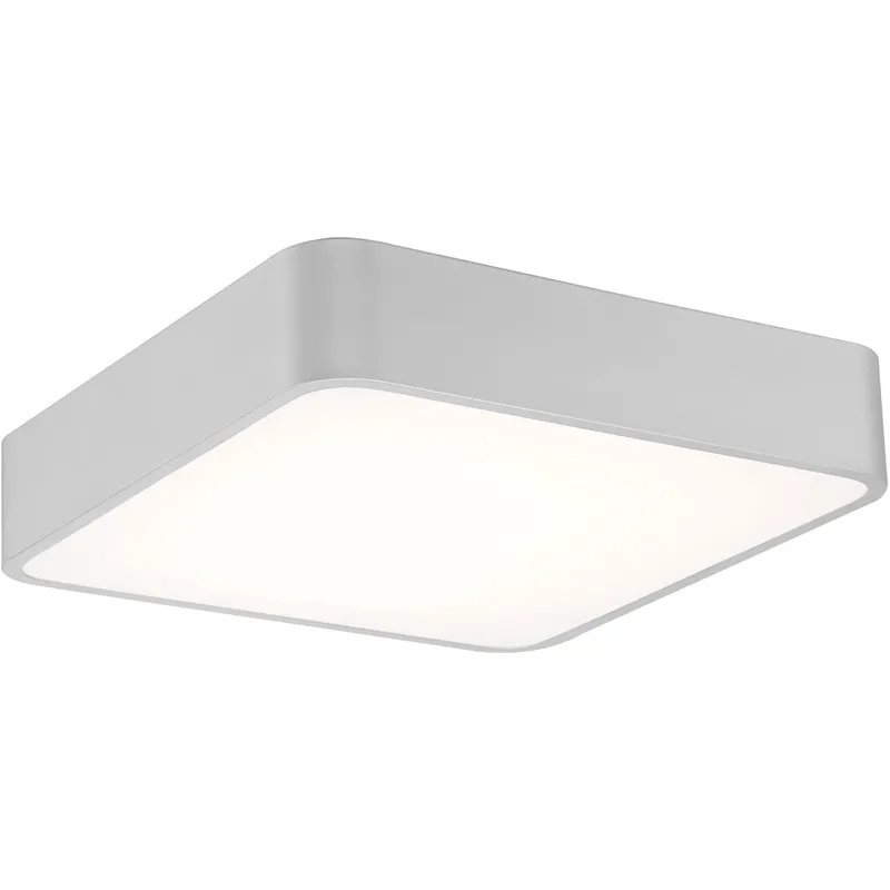 Granada LED 15.75 inch Satin and White Flush Mount Ceiling Light