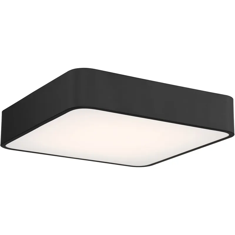 Granada LED 15.75 inch Black and White Flush Mount Ceiling Light