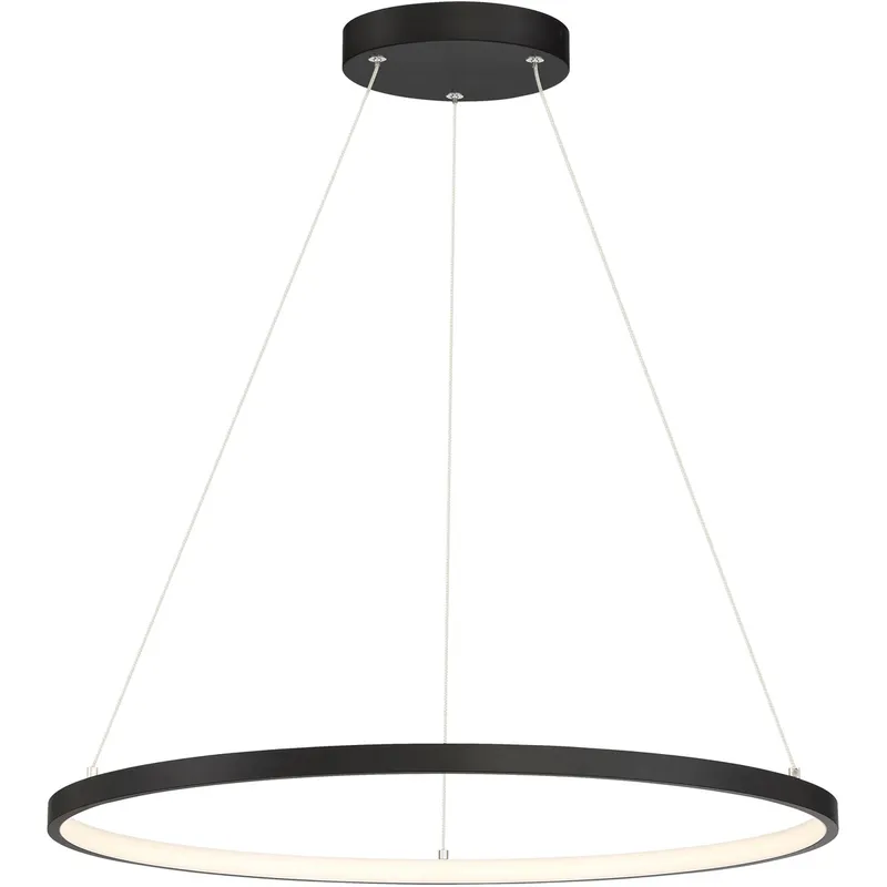 Anello LED 23.5 inch Matte Black Pendant Ceiling Light