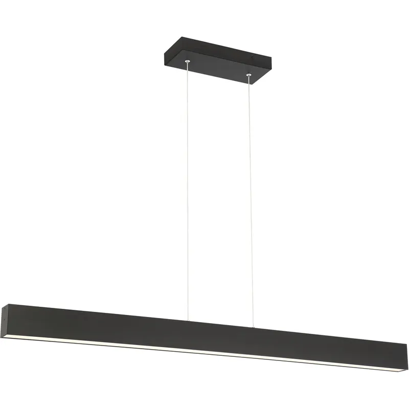 Form Dual LED 2 inch Matte Black Pendant Ceiling Light