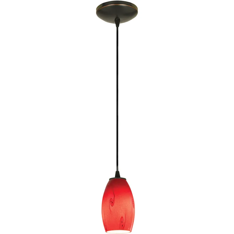 Merlot LED 3.5 inch Oil Rubbed Bronze Pendant Ceiling Light