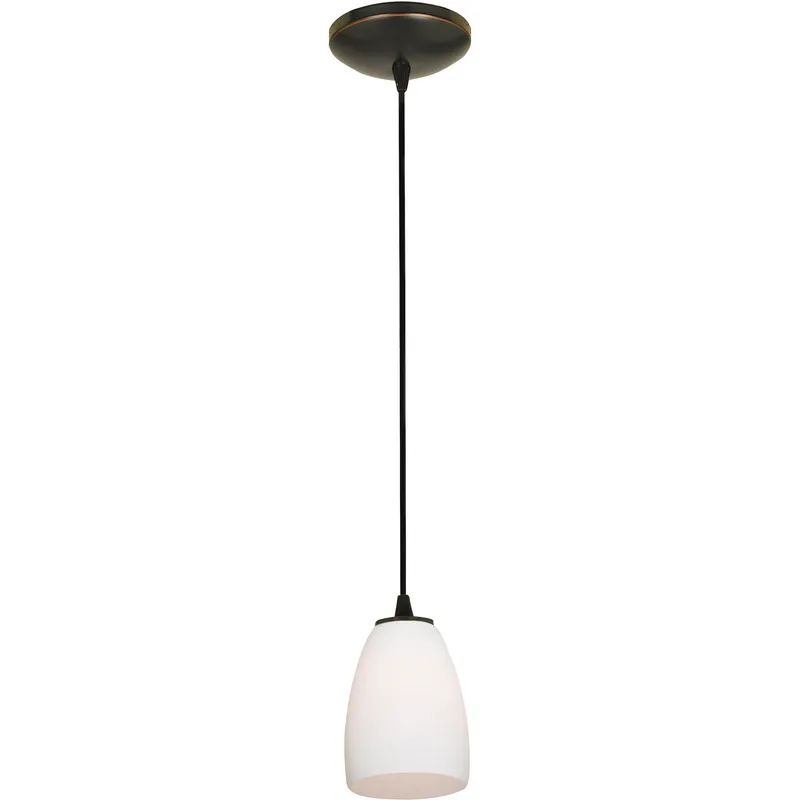 Sherry 1 Light 4.5 inch Oil Rubbed Bronze Pendant Ceiling Light in Opal
