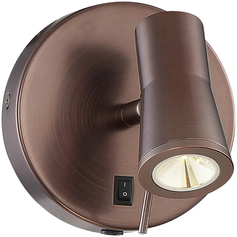 Cyprus 2 6 inch 3.00 watt Bronze Headboard Light Wall Light