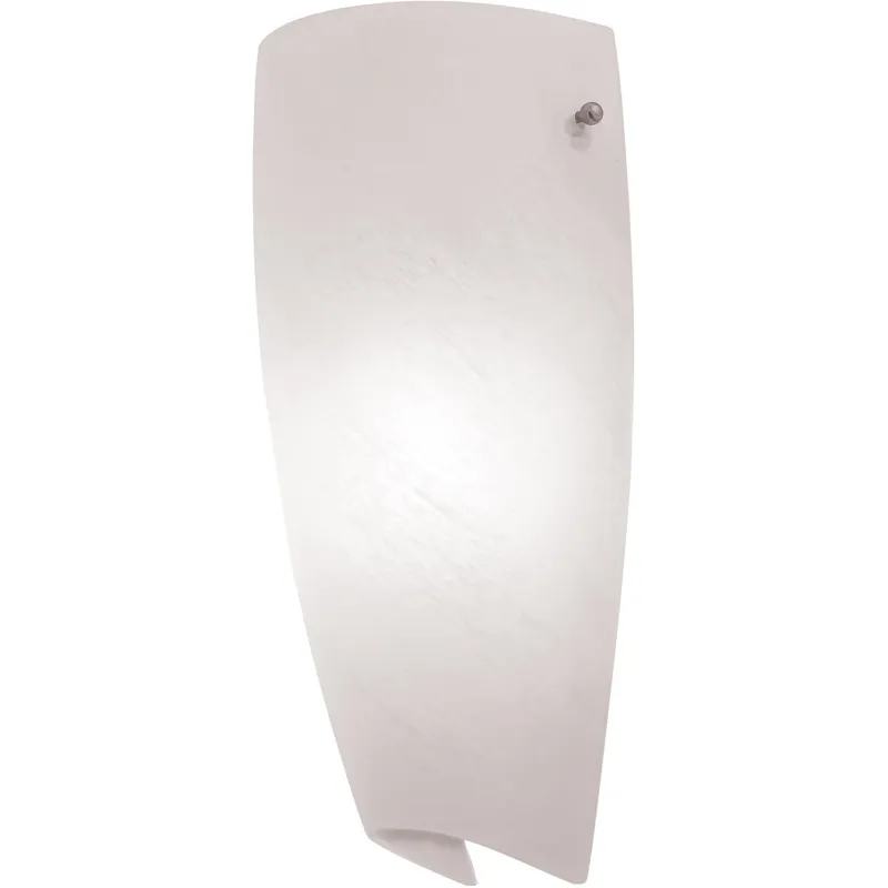Daphne LED 6 inch Brushed Steel ADA Wall Sconce Wall Light in Alabaster