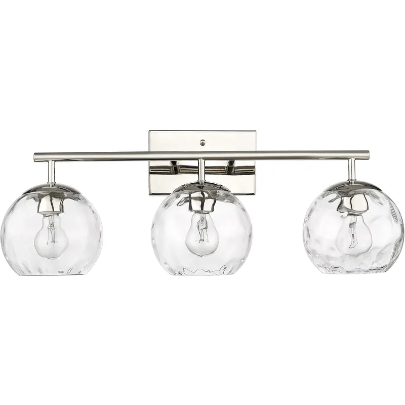 Mackenzie 3 Light 26 inch Polished Nickel Vanity Light Wall Light