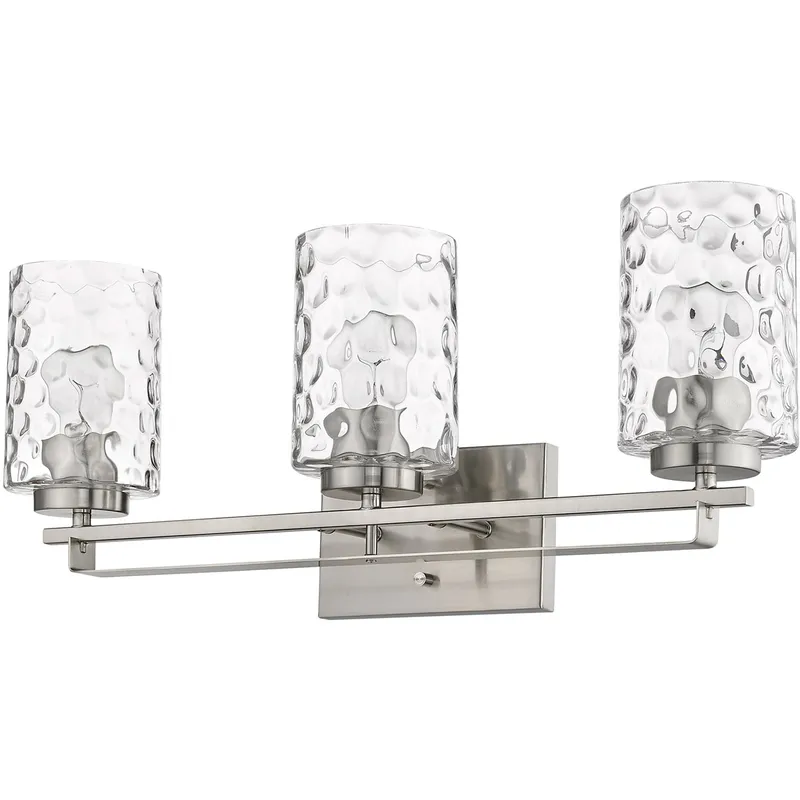 Livvy 3 Light 24 inch Satin Nickel Vanity Light Wall Light