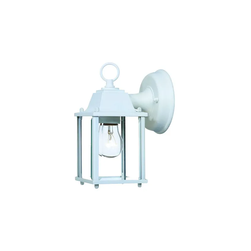 Builder's Choice 1 Light 9 inch Textured White Exterior Wall Mount