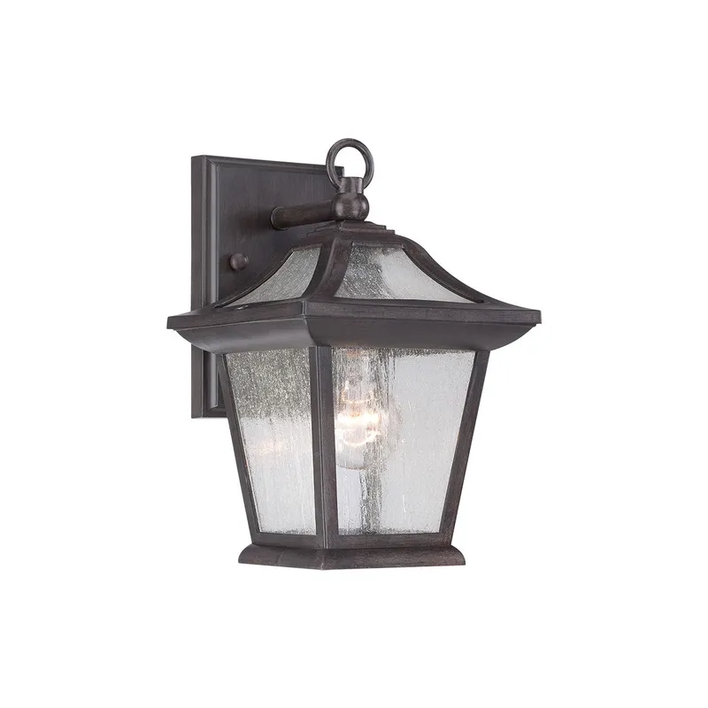 Aiken 1 Light 11 inch Black Coral Exterior Wall Mount