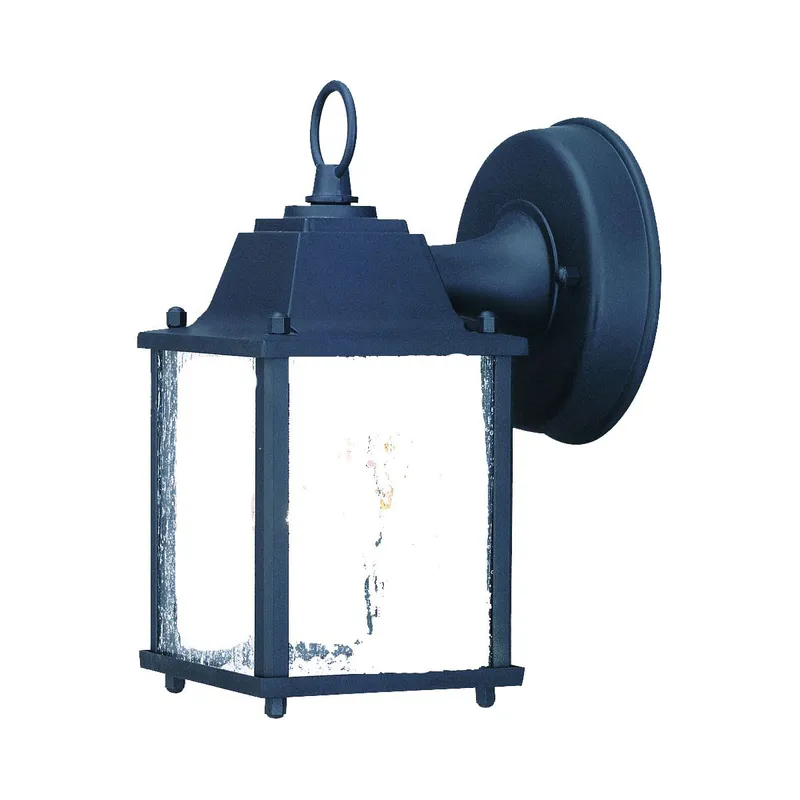 Builder's Choice 1 Light 9 inch Matte Black Exterior Wall Mount