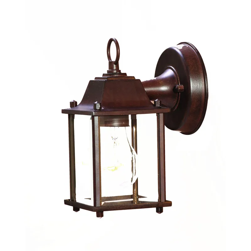 Builder's Choice 1 Light 9 inch Burled Walnut Exterior Wall Mount