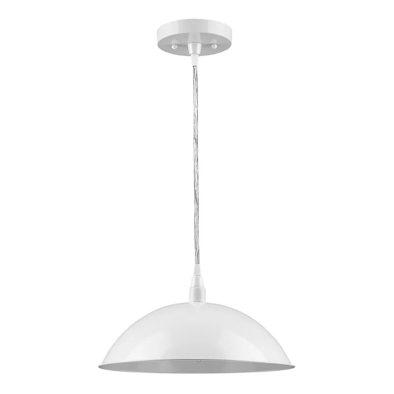 Layla 1 Light 12 inch White Pendant Ceiling Light in Gloss White