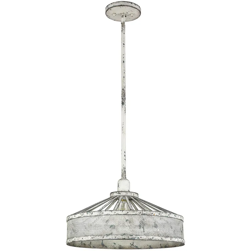 Iris 1 Light 16 inch Aged Ivory Pendant Ceiling Light
