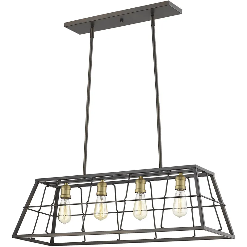 Charley 4 Light 10.75 inch Oil-Rubbed Bronze Pendant Ceiling Light