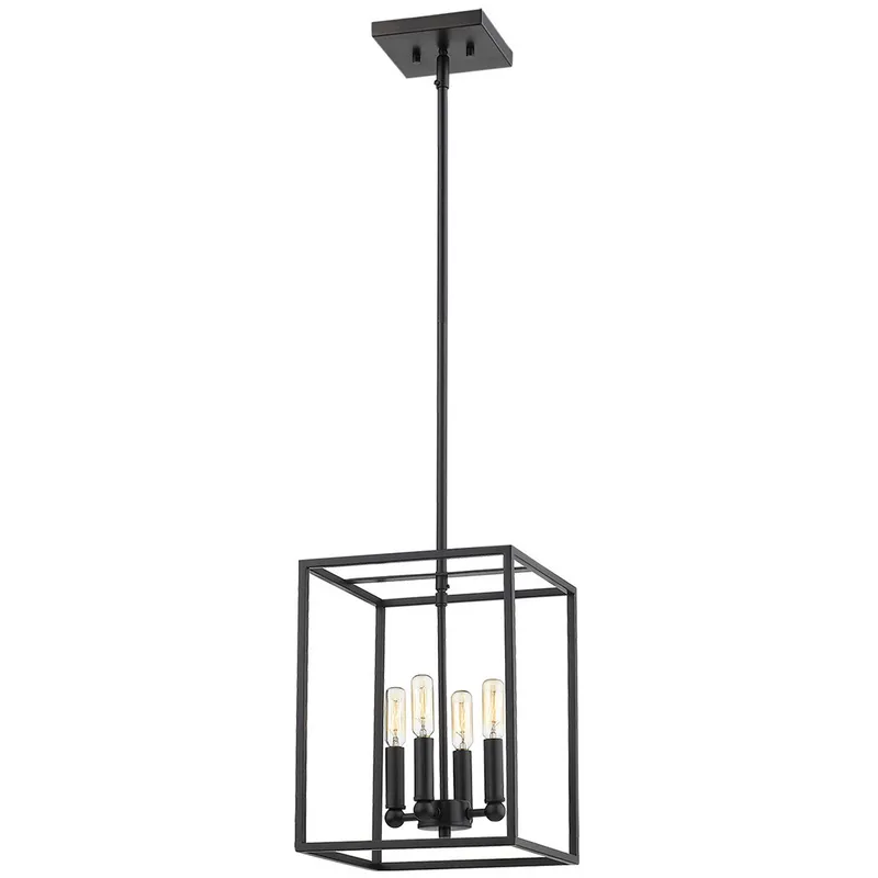 Cobar 4 Light 10 inch Matte Black Pendant Ceiling Light