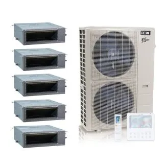 ACIQ ACIQ-55Z-HH-M6C 55,000 BTU Heat Pump System 5 Zone