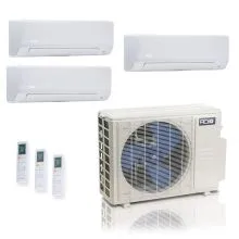 Aciq 3-zone Mini Split Heat Pump 27000 Btu 25 SEER2 230V R454B