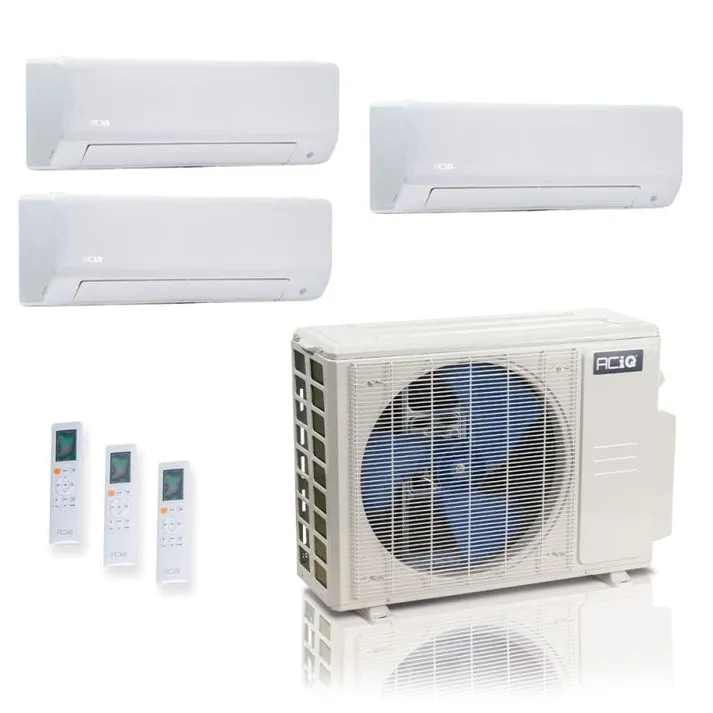 Aciq Es-27z-m4c Mini Split Heat Pump 27000 Btu 3 Zone 25 SEER2