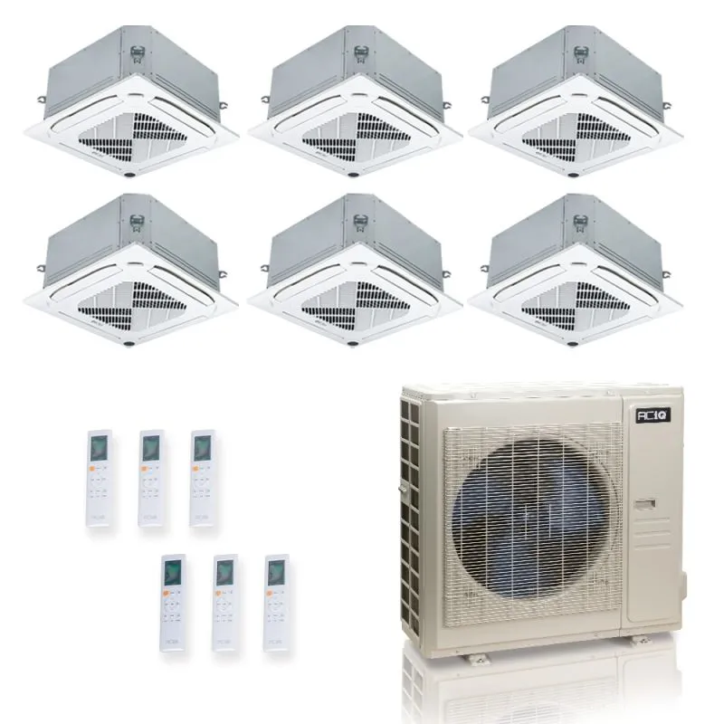 ACIQ ES-55Z-M6C 55,000 BTU Mini Split Heat Pump System 6 Zone R454B