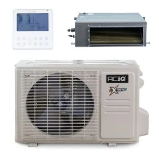 ACIQ ACIQ-09ZPL-HP230C / ACIQ-09CD-HH-MC 9,000 BTU ACiQ Extreme 20.5 SEER2 Single Zone Concealed Duct Mini Split System - R454B | 230V