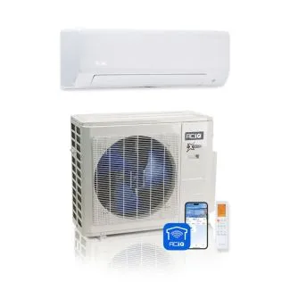 ACIQ ACIQ-24ZPL-HP230C 24,000 BTU ACiQ Extreme 21 SEER2 Single Zone Wall Mount Mini Split Heat Pump System - R454B | 230V