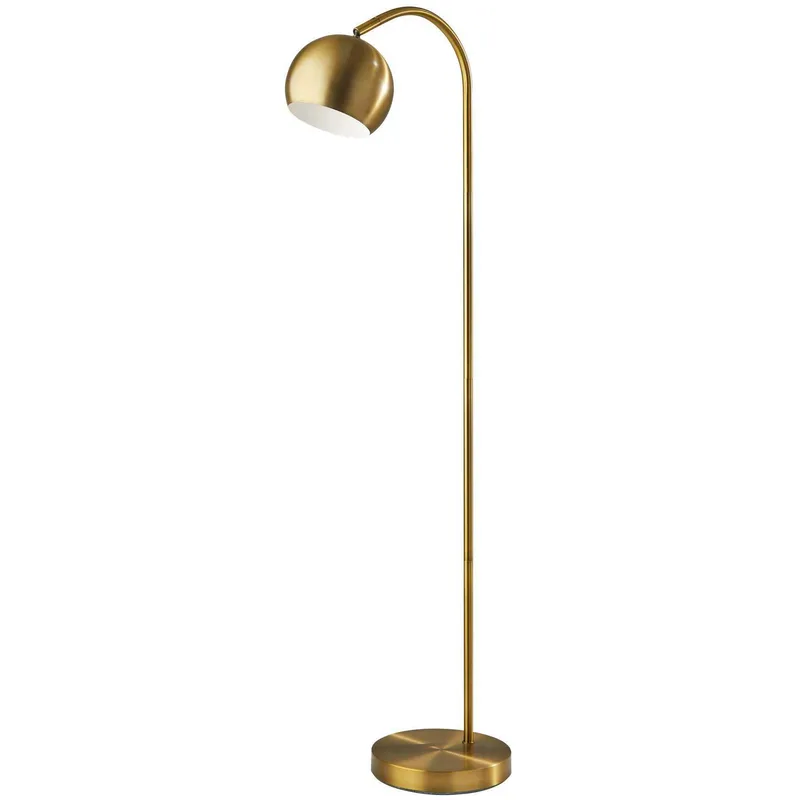 Emerson 59 inch 60.00 watt Antique Brass Floor Lamp Portable Light