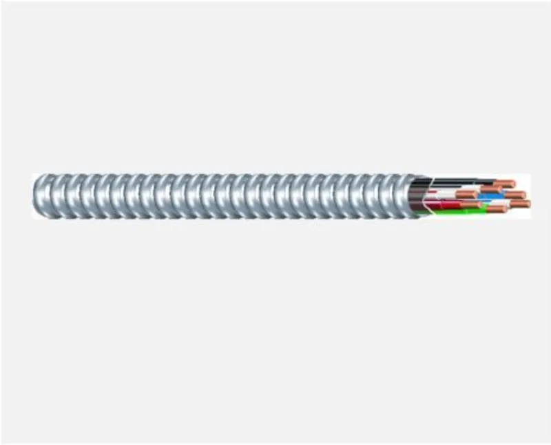 10/3 Solid Copper MC-Plus Lite Neutral Per Phase 120/208V Aluminum Flex, 1000'