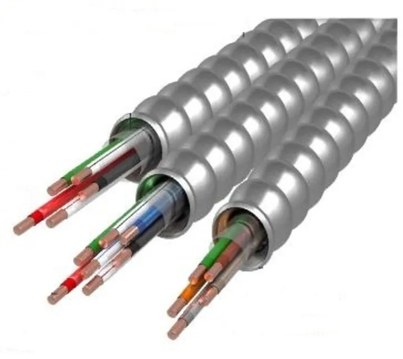 MC Aluminum Neutral Per Phase Cable, 12-3/12-3/12-1, Black/Red/Blue/White, 1000'