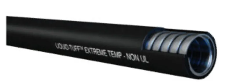 1/2" Liquidtight Steel Flex, Non-UL Extreme Temp, Black, 100' Coil