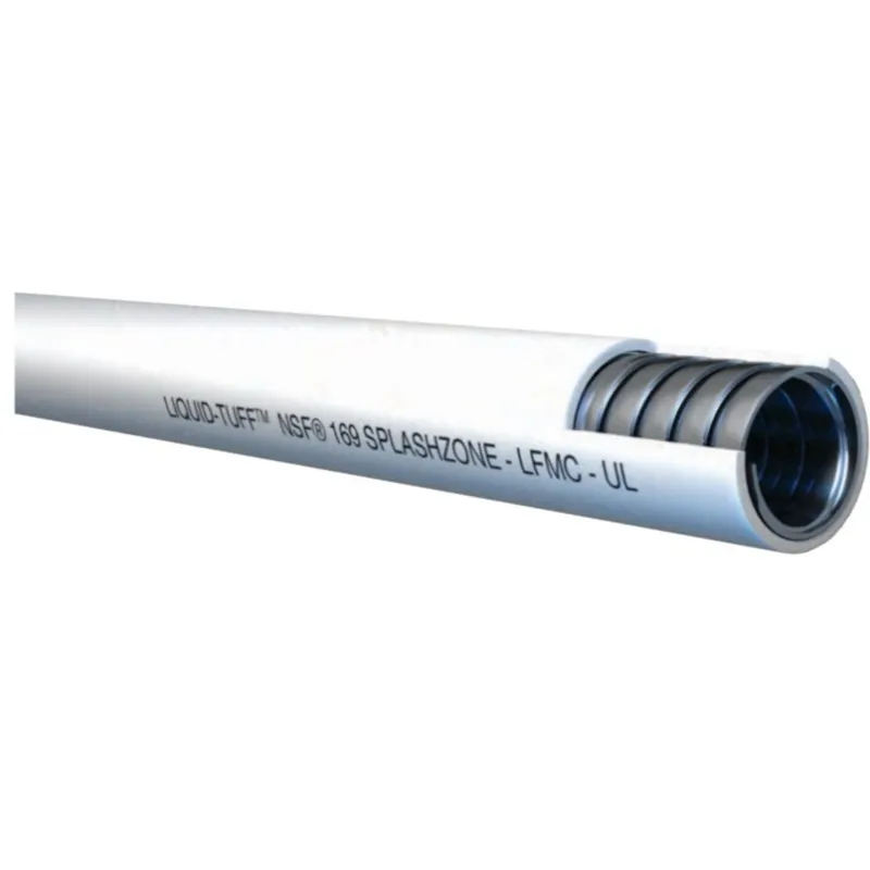 3/4" Splash Zone Liquidtight Metallic Flexible Conduit, White, 100'