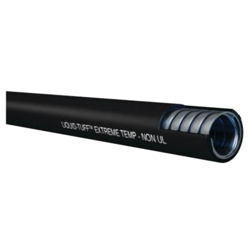 3/4" Liquidtight Steel Flex, Non-UL Extreme Temp, Black, 100' Coil