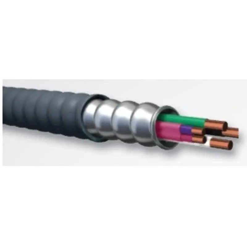 16-2 (Solid) MC Luminary PVC Jacketed Cable, Steel Armor, 250'