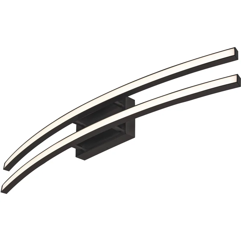 Harper 2 Light 36.38 inch Black Vanity Light Wall Light
