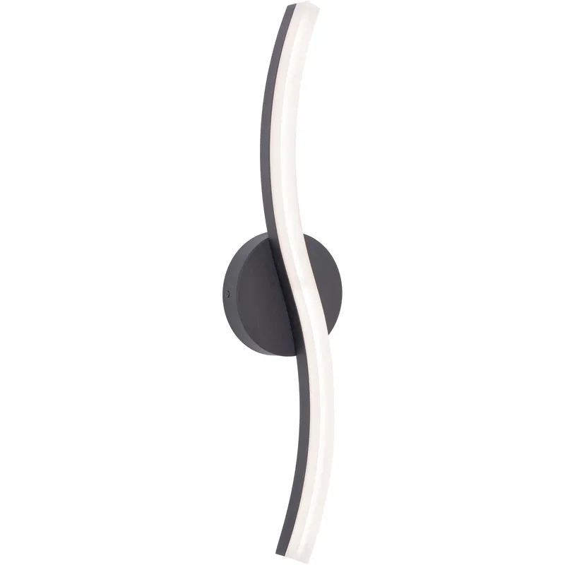 Trace LED 24.12 inch Black Vanity Light Wall Light