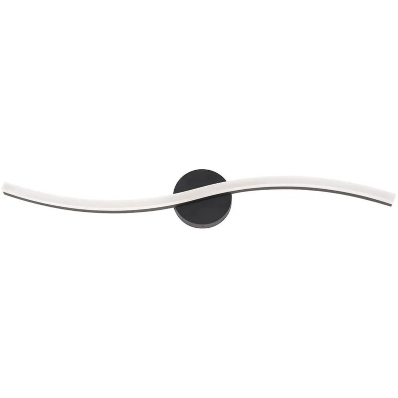 Trace LED 36 inch Black Vanity Light Wall Light