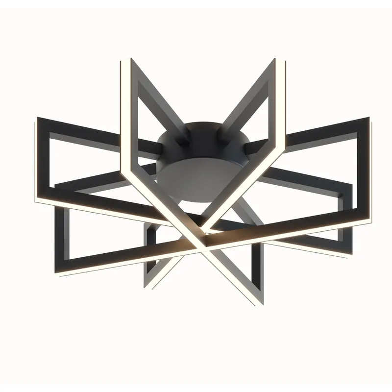 Cass LED 17 inch Black Flush Mount Ceiling Light