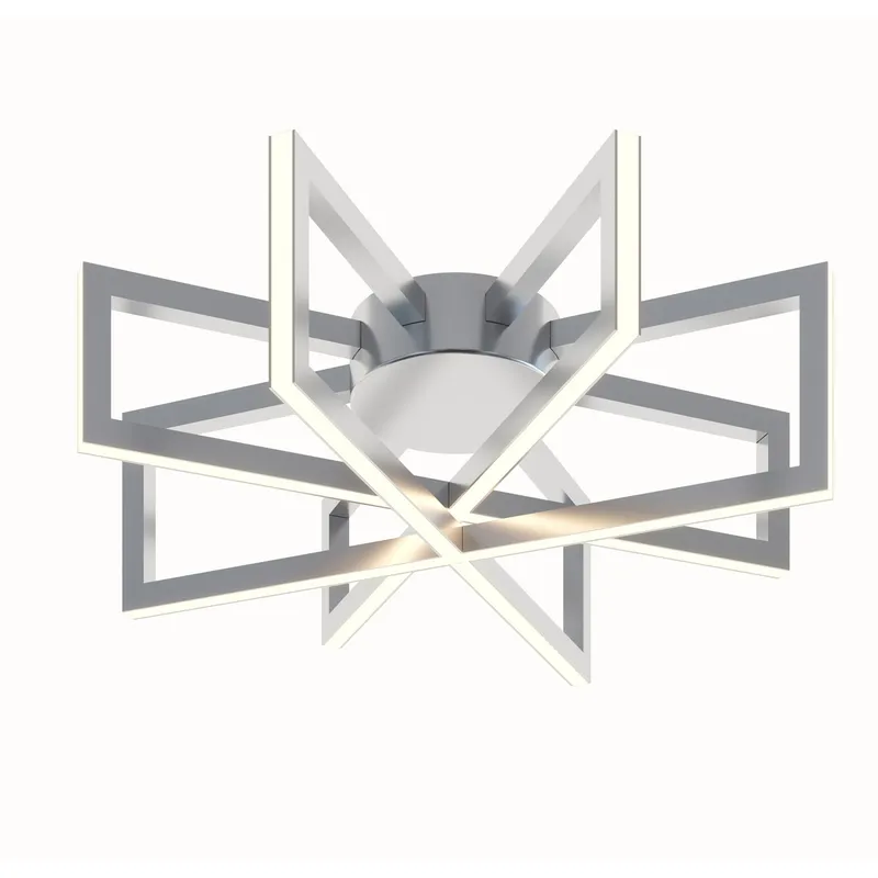 Cass LED 17 inch Satin Nickel Flush Mount Ceiling Light